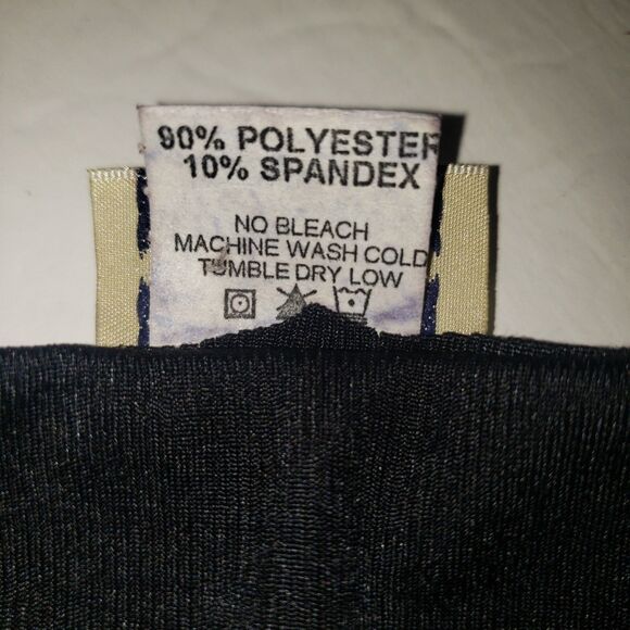 Vintage 80's 90's  Z.RO Black Leather Look Open Back Top Juniors Size Medium - Picture 5 of 8